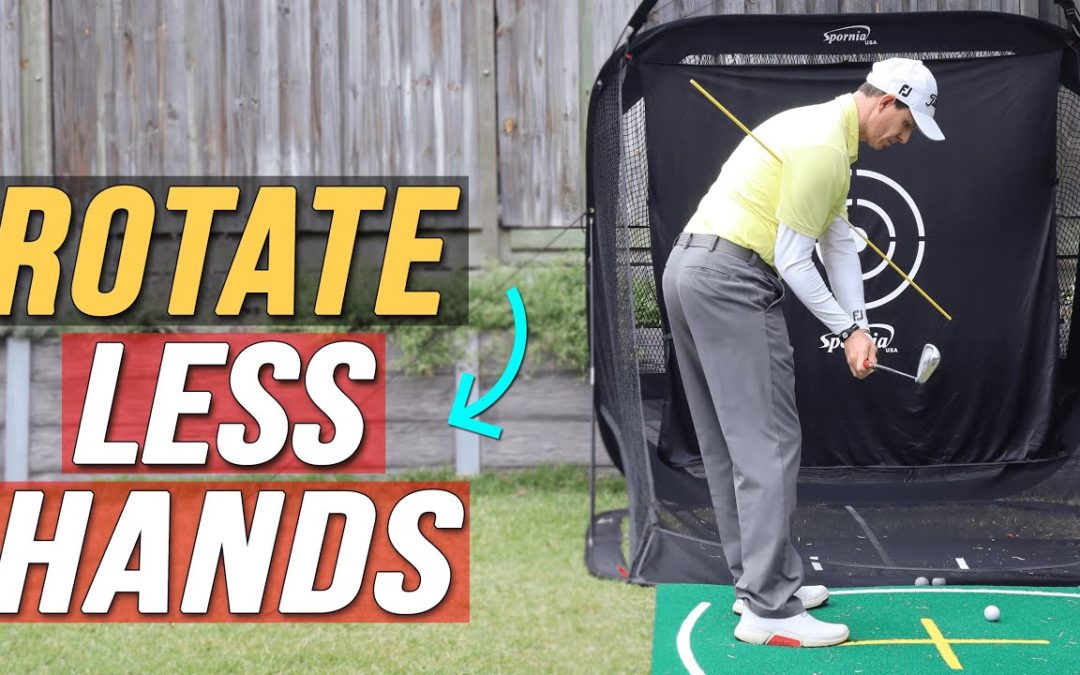Golf Downswing Rotation Drill ➜ Astonishing Clubface Control #shorts
