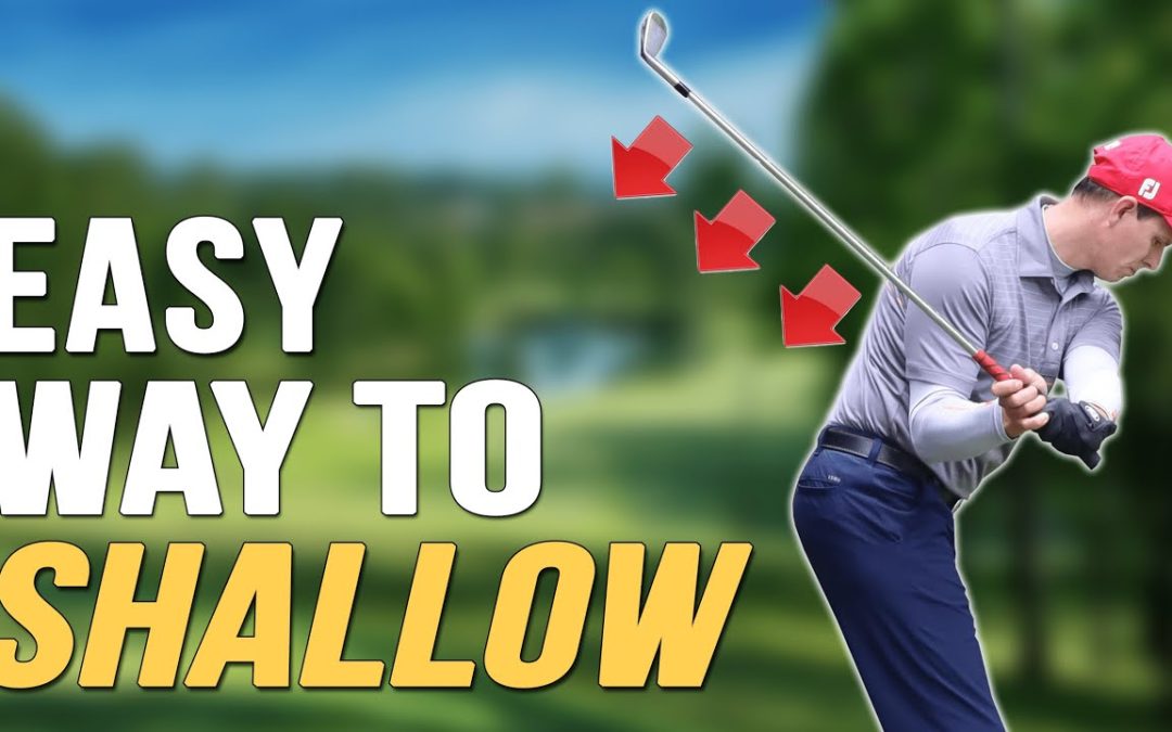 Easy Way To Shallow Golf Swing ➜ More Power And Consistency #shorts