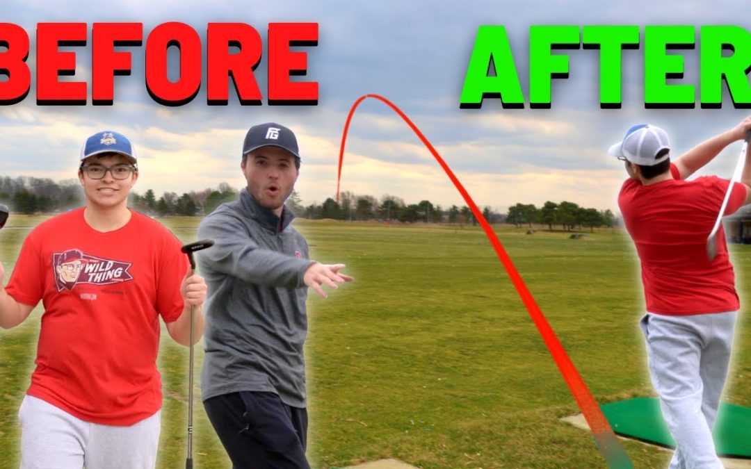 Giving My Friend a Beginner Golf Lesson! [AMAZING Golf Swing Tips!!]