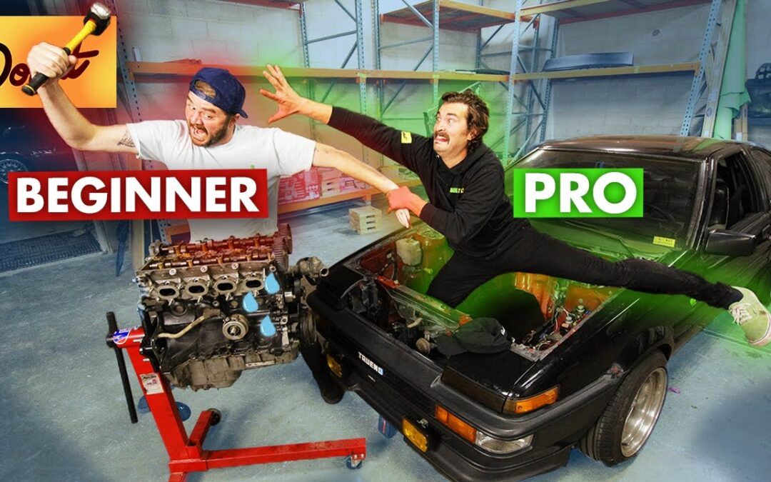 Beginner vs Pro – Pulling an Engine