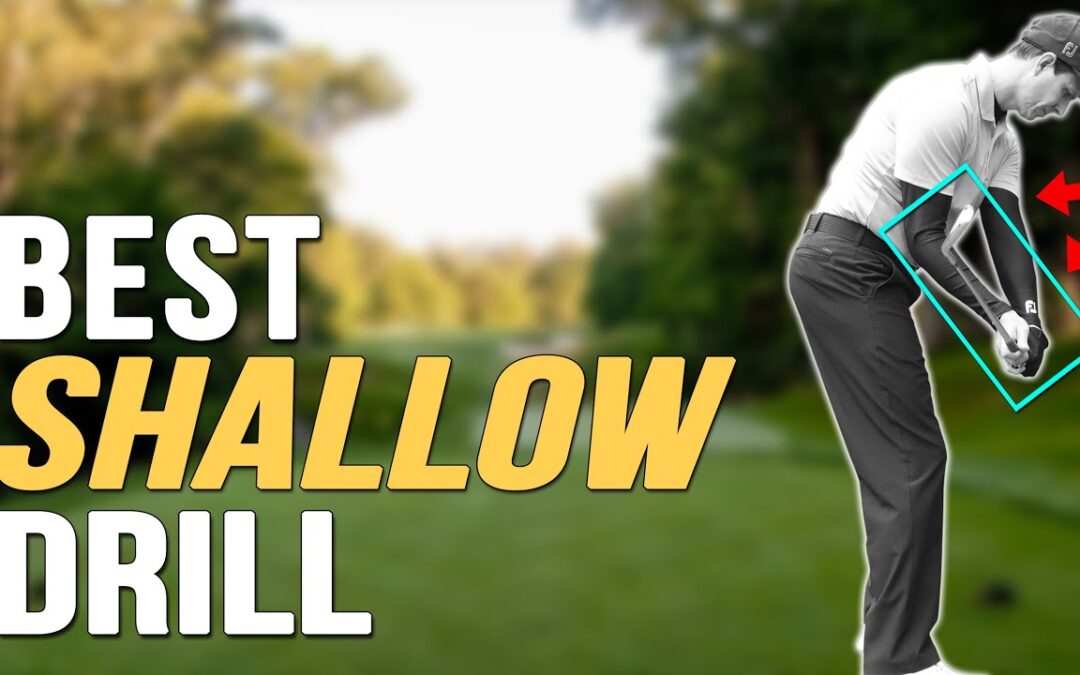 Shallow Golf Club Drill ➜ Incredibly Easy Move #shorts