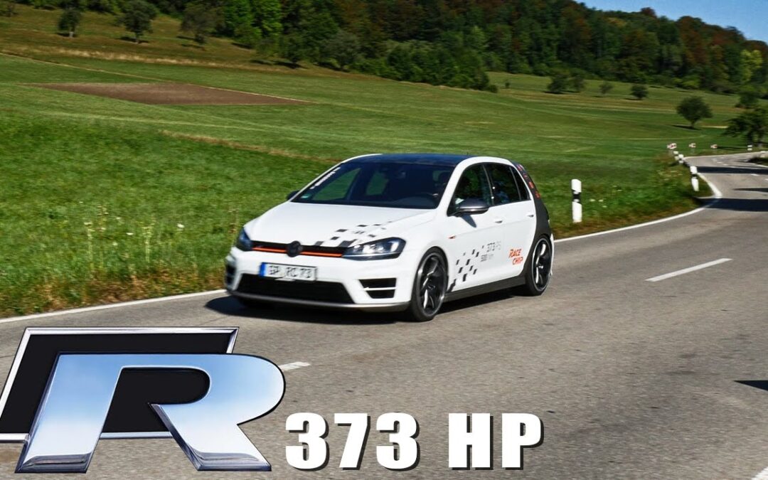 VW Golf R Review 373HP RaceChip (English Subtitles)