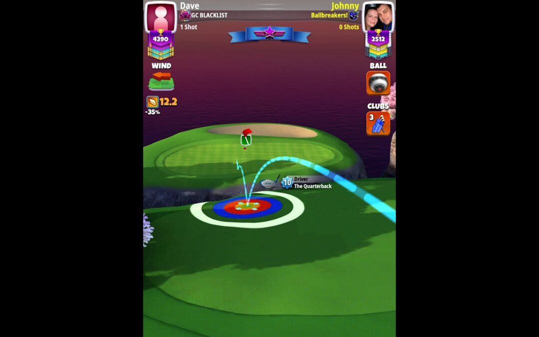 Golf Clash Namhae Cliffs Master Hole 8 attempt(Final)