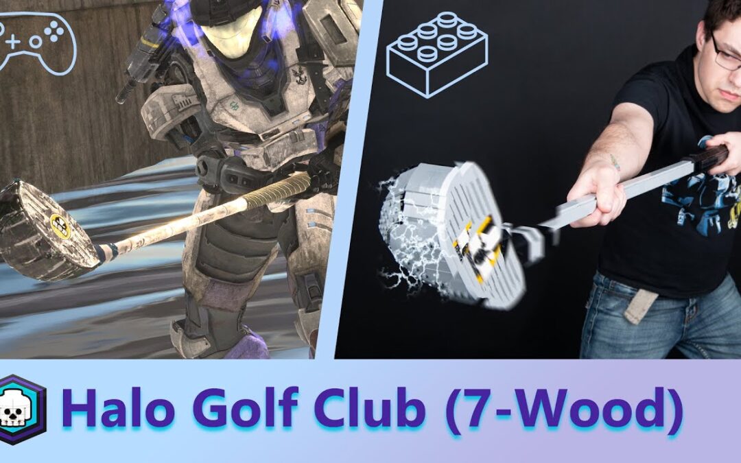 The Halo golf club Gravity Hammer built with LEGO!