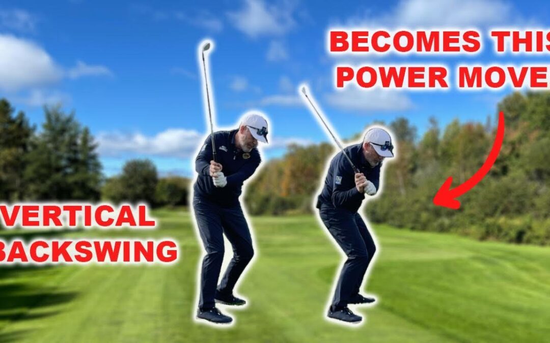 FREE WHEELING VERTICAL BACKSWING to SHALLOW AND LOADED DOWNSWING (huge power move!)