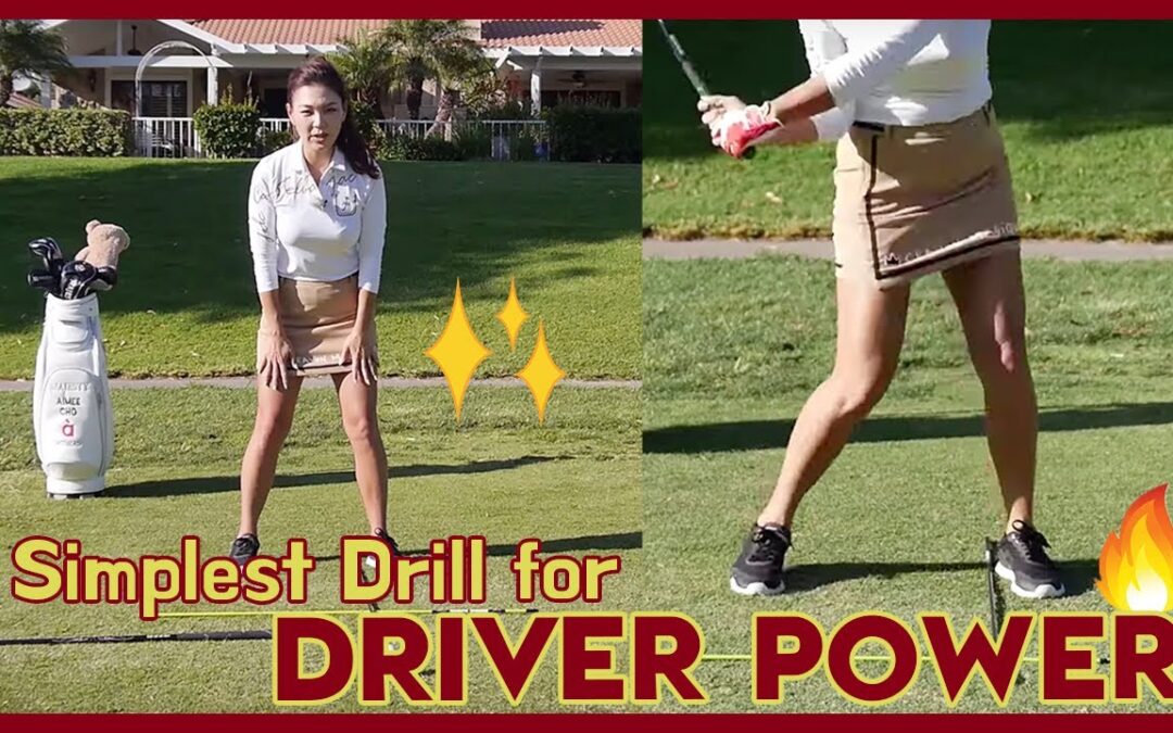 Driver Hip Turn & Power: Incredibly Simple Drill | Golf with Aimee