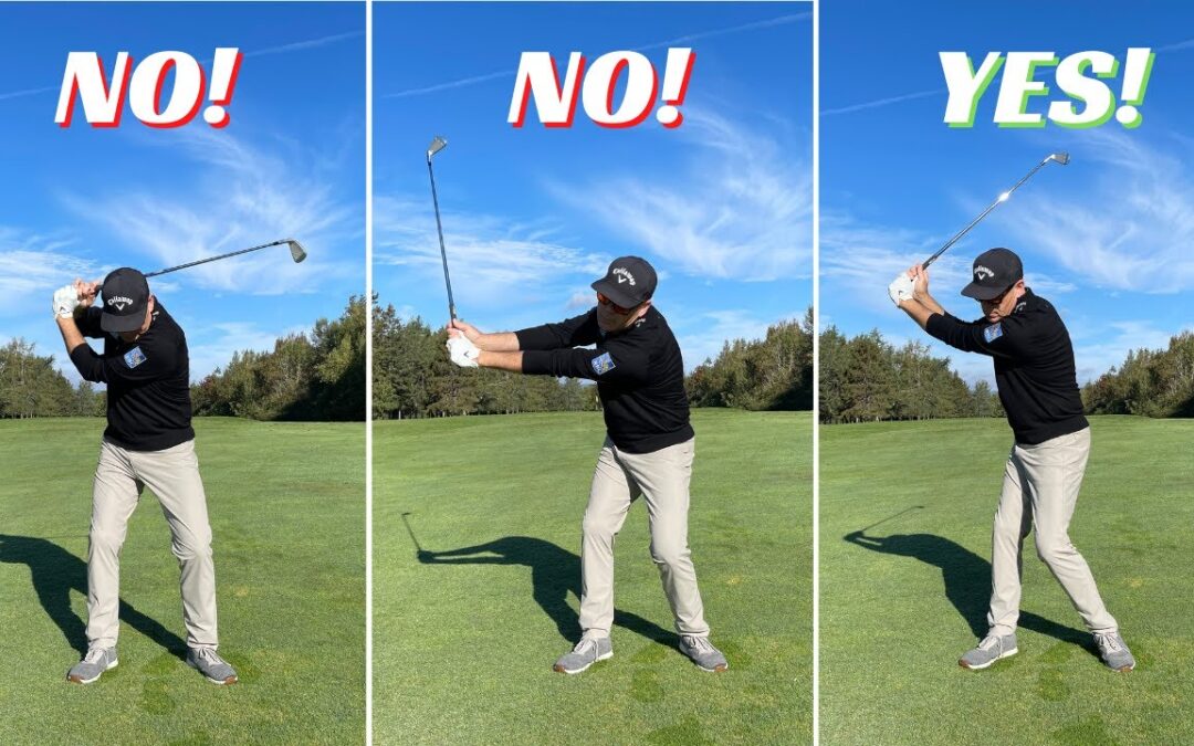 THIS GOLF BACKSWING ELBOW FAULT CAN RUIN YOUR GAME!  But it’s easy to fix!