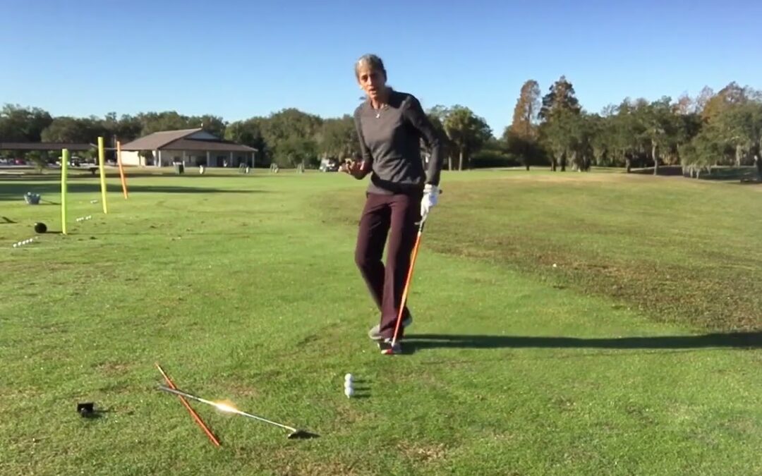 SIMPLE GEOMETRY & PHYSICS: RADIUS + LOW POINT OF THE GOLF SWING, USING COAT HANGER.