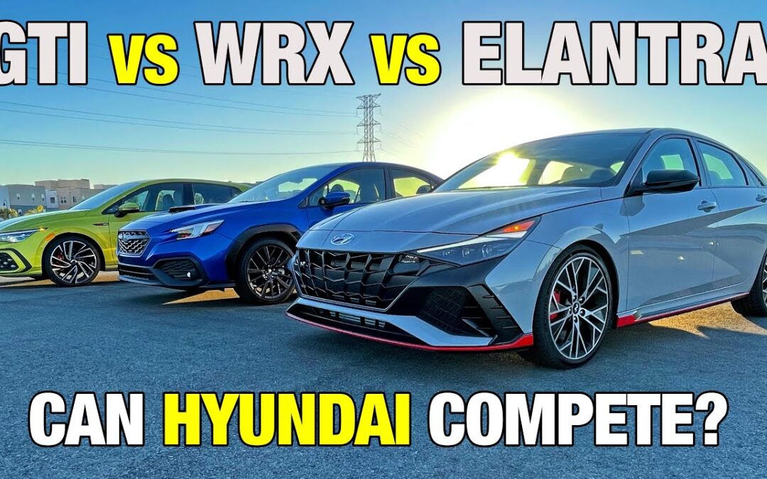 Subaru WRX vs. VW Golf GTI vs. Hyundai Elantra N | Sport Sedan Comparison Test | Price, Power & More