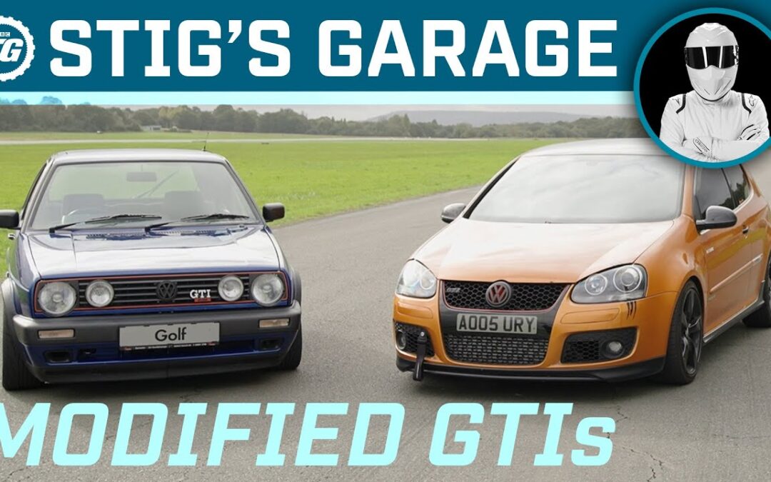 MODIFIED GOLF GTIs: Tuned Mk5 vs V6-Swapped Mk2 | Stig’s Garage ft. Becky Evans