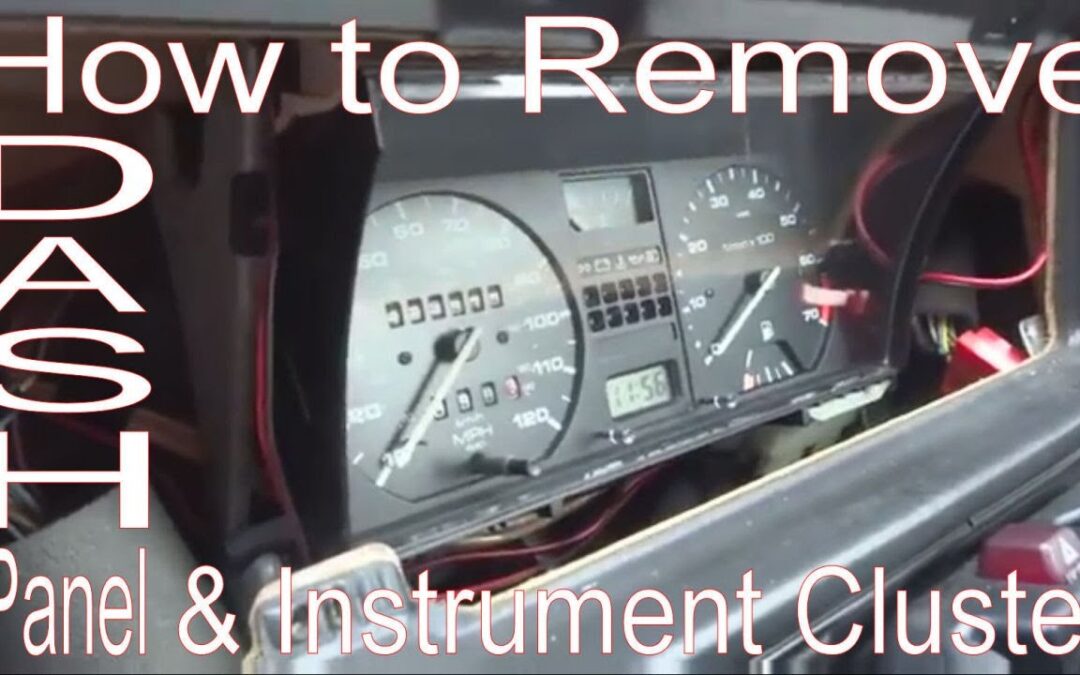 How to Remove Dash Panel & Instrument Cluster. VW Golf Mk2