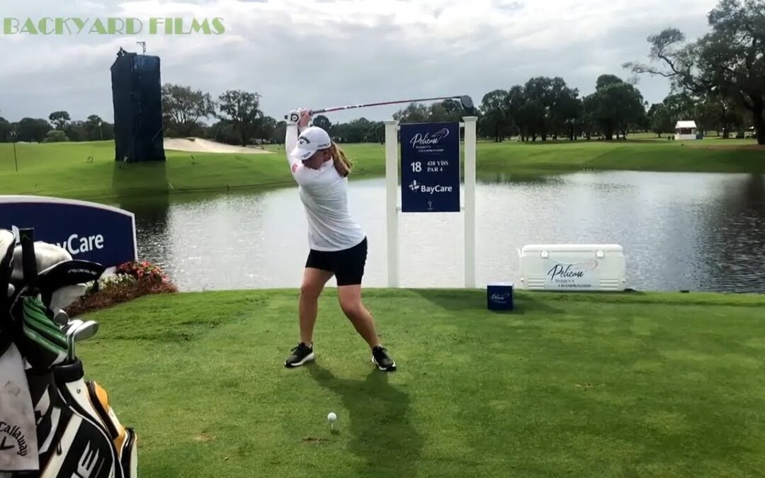 Gemma Dryburgh Golf Swing 2022 Pelican Women’s Championship LPGA Tournament Belleair Florida Round 1